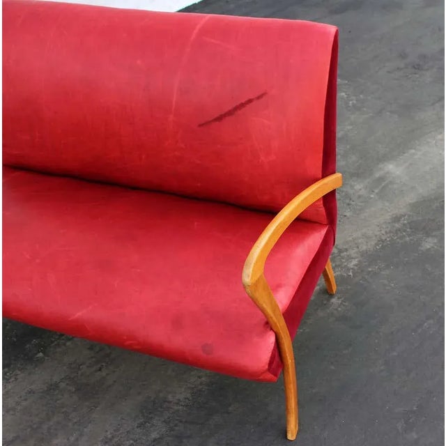 1950s Italian Settee in Style of Paolo Buffa For Sale - Image 5 of 7