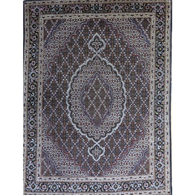 Middle Eastern Hand-Knotted Rug with Tabriz Medallion Mahi Fish Pattern For Sale - Image 14 of 14