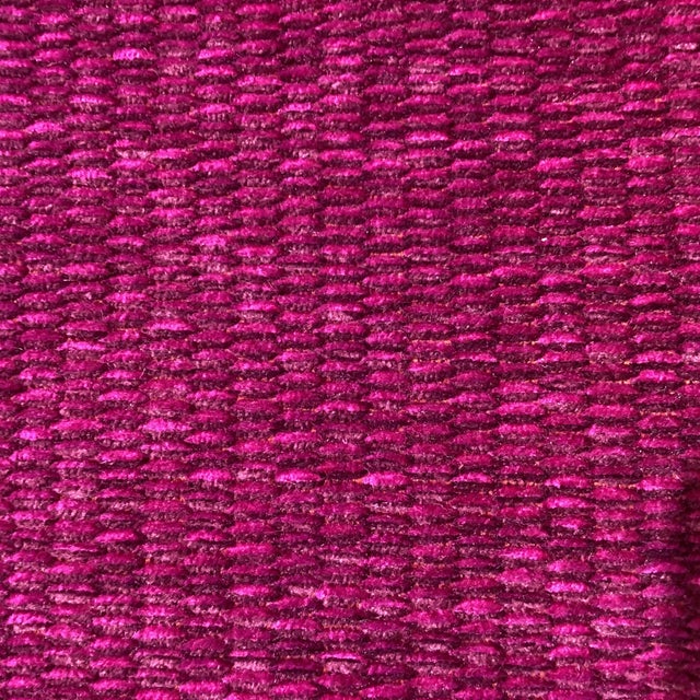 FABRIC SAMPLE FOR THE RECTNAGULAR PILLOWS BY DESIGNRS GUILD FUSCHIA PILLOWS. This fabric is a Chenille made of 64% Acrylic...