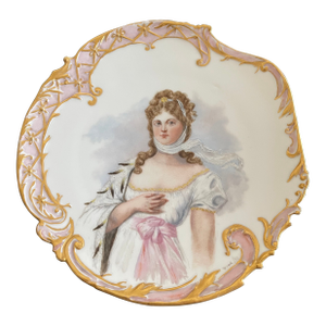 Antique Limoges France Marie-Louise Portrait Porcelain Plate