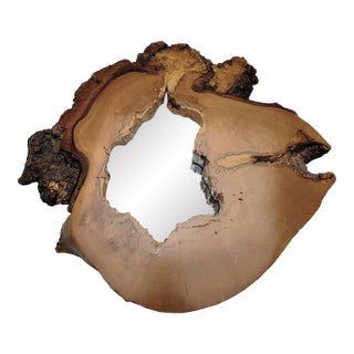 Live Edge Burlwood Mirror For Sale