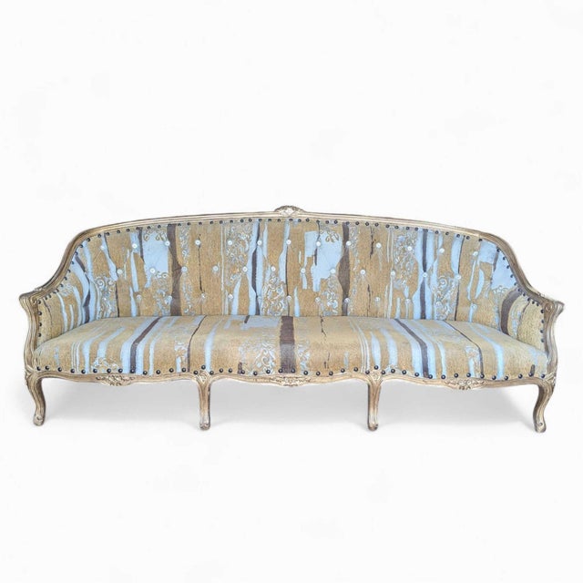 Antique Re-Upholstered French-Style Sofa, Early 20th Century For Sale - Image 12 of 18
