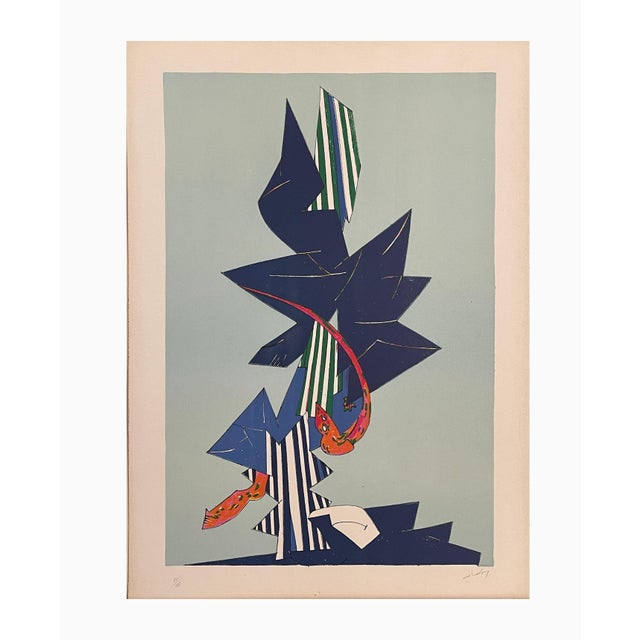 Gianni Dova, Flight, Lithograph For Sale - Image 7 of 7