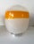 Pair of Murano Glass Orange White Smoke Saturn Lamps. Italy, 1970s For Sale - Image 6 of 11