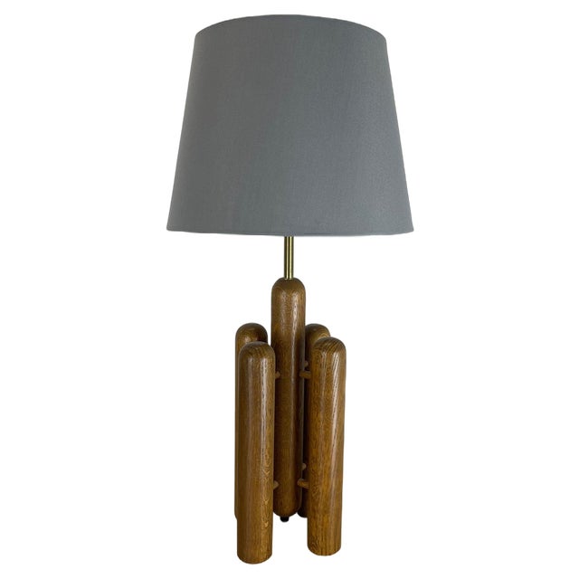 Organic Sculptural Wooden Rocket Table Light from Temde, Germany, 1970s For Sale