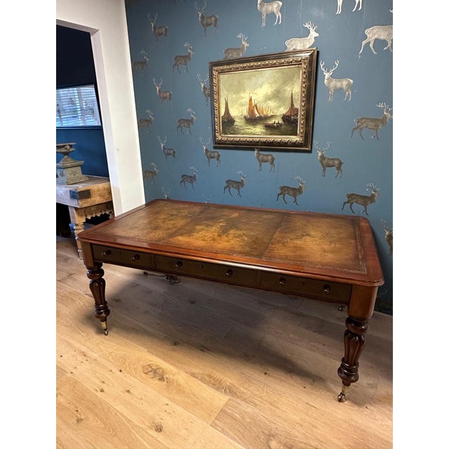 Antique Victorian Writing Table For Sale - Image 4 of 12
