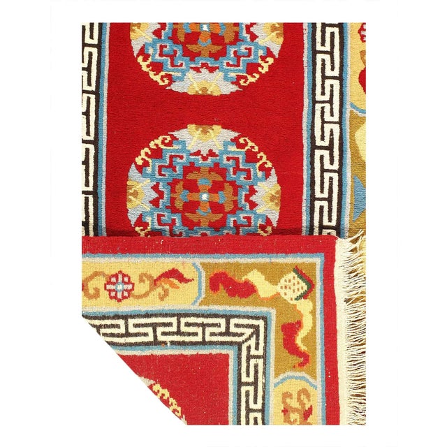 Art Deco 1920s Antique Chinese Art Art Deco Rug For Sale - Image 3 of 4