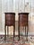 Brown Louis XV Marquetry Bedside Tables, 1950s, Set of 2 For Sale - Image 8 of 8