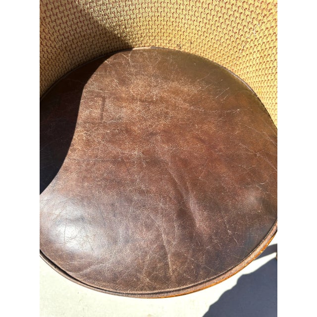 Pair of Century Furniture Swivel Counter Stools For Sale - Image 9 of 12