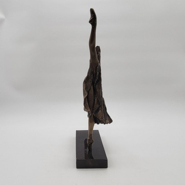 Contemporary 1990s Brenda Naylor Makarova Rehearsing Bronze Sculpture 3/9 Limited Edition For Sale - Image 3 of 7