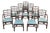 Set of 10 Edwardian Mahogany Dining Chairs Includes 2 Armchairs For Sale