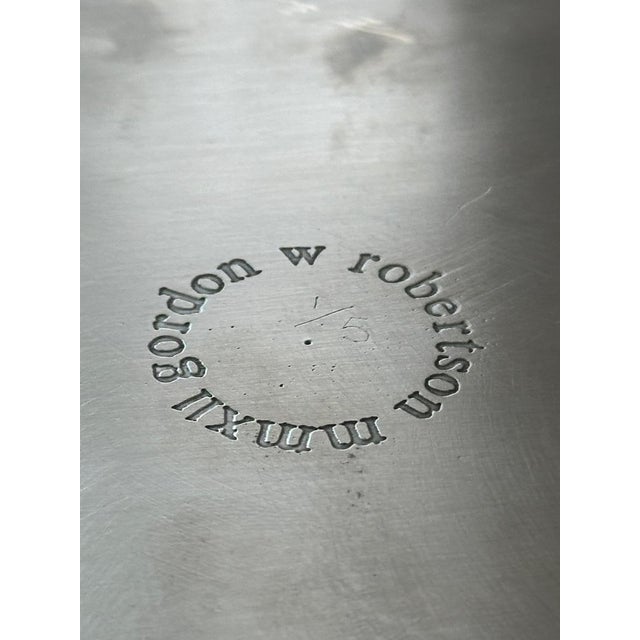 Metal Large Pewter Charger Plate, United Kingdom, 2012 For Sale - Image 7 of 10