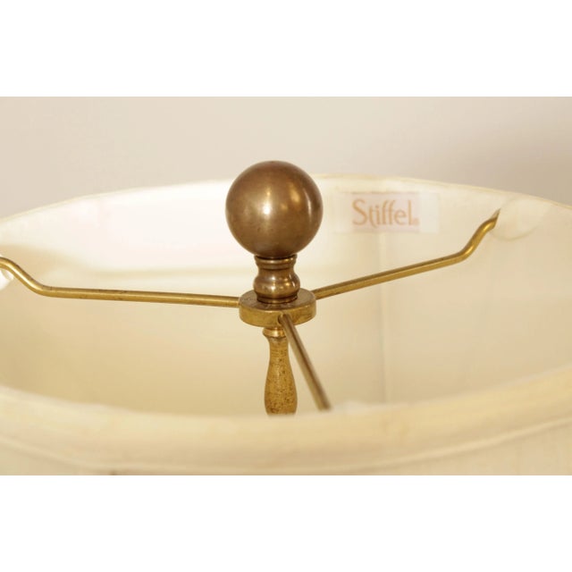 Chapman Seeded Glass & Brass Table Lamp For Sale - Image 12 of 13