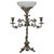 Art Nouveau Four-Arm Silver Plate Epergne Candelabra With Engraved Glass Bowl For Sale - Image 11 of 11