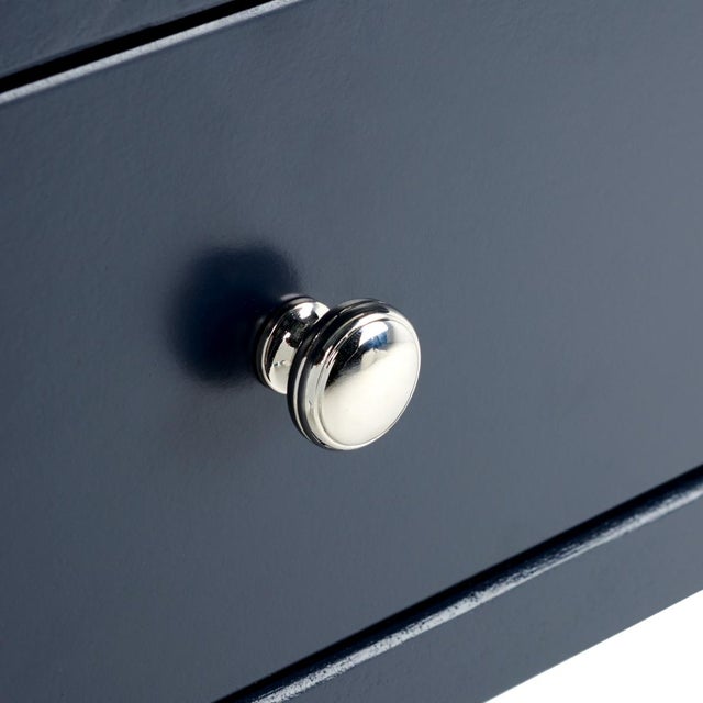 Early 21st Century Maxine Accent Table with Storage Drawer in Navy For Sale - Image 5 of 10