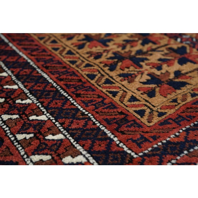 Vintage Balouch Rug 3'0'' X 5'4'' For Sale - Image 4 of 9
