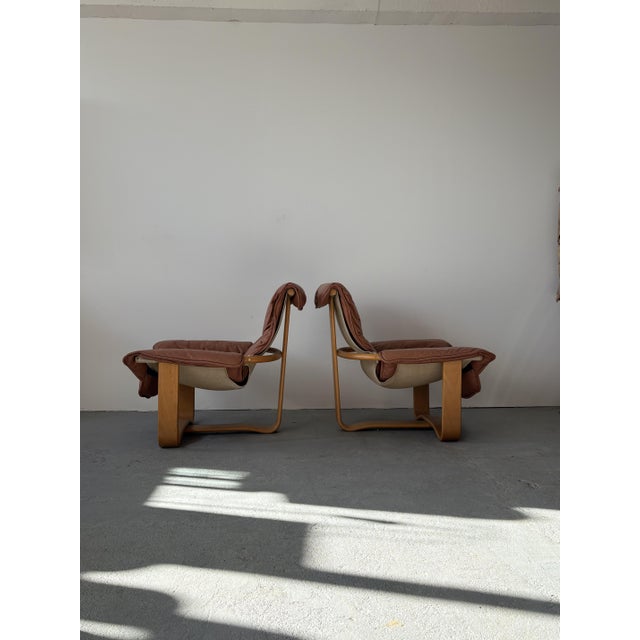 1970s Mid-Century Leather Armchairs from Westnofa, Norway, 1970s, Set of 2 For Sale - Image 5 of 10