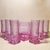Mid-Century Modern Ice Bucket and 6 Glasses in Murano Glass Alexandrite, Italy, 1960s, Set of 7 For Sale - Image 3 of 11