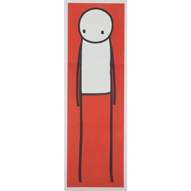 Stik, Big Issue Poster Print (Red), 2013 Folded Offset Poster Print 22 2/5 × 7 1/2 in / 57 × 19 cm Unsigned Unknown Edition