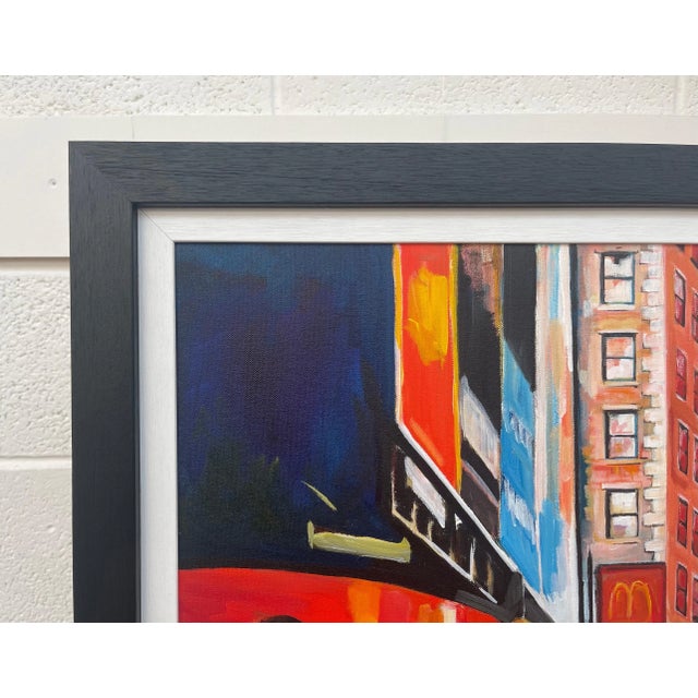Contemporary Painting of Times Square Manhattan New York City - Unique Original Art by Contemporary British Artist, 2021 For Sale - Image 3 of 13