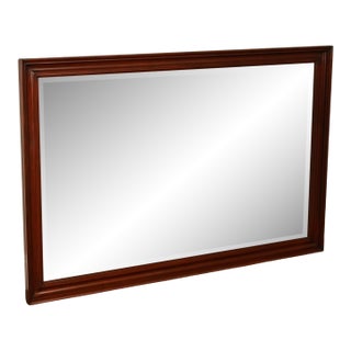 Late 20th Century Henkel Harris Traditional Cherry Dresser Mirror For Sale