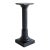 Art Nouveau Ebonized Carved Wood Pedestal Column With Acanthus Decoration, c.1890 For Sale