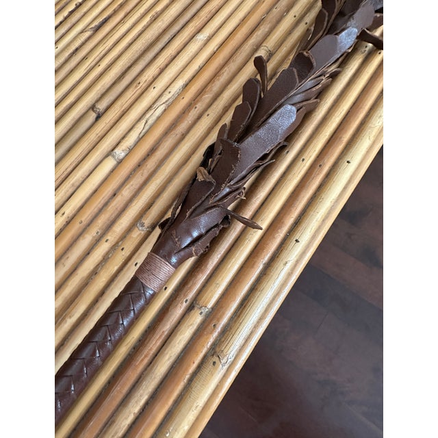 Vintage Leather English Equestrian Horse Riding Crop For Sale In Los Angeles - Image 6 of 16