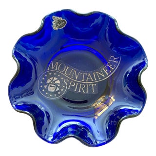 Early 20th Century Fenton Art Glass “Mountaineer Spirit” Collectible Bowl For Sale