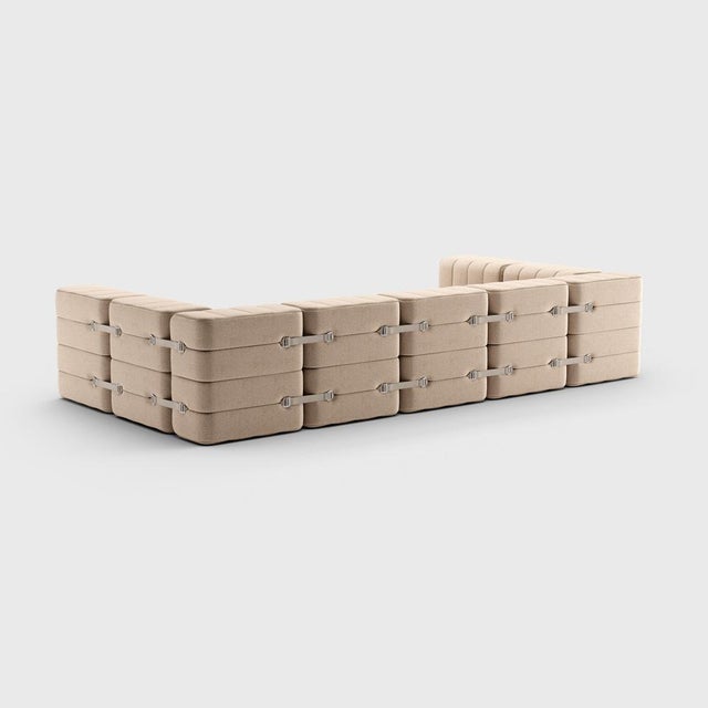Contemporary Curt Modular Set Flexible U-Sofa from Ambivalenz, Set of 15 For Sale - Image 3 of 5