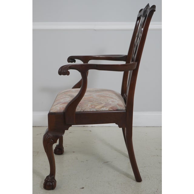 Chippendale Set of 6 Stickley Mahogany Chippendale Dining Chairs For Sale - Image 3 of 18