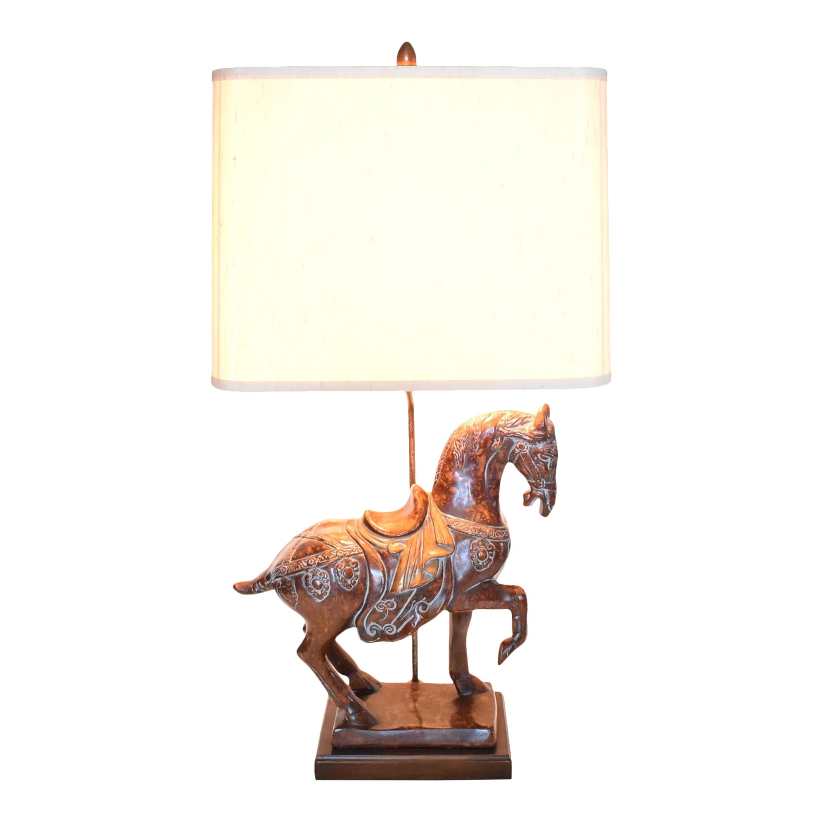 MidCentury Frederick Cooper Tang Dynasty Horse Table Lamp Chairish
