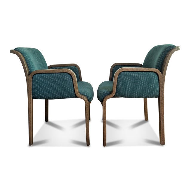Modern Thonet Bentwood Arm Chairs - A Pair For Sale - Image 3 of 11