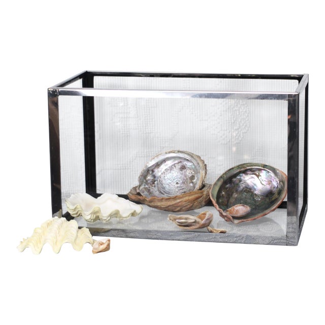Rare Chrome Vintage Aquarium - Fish Tank - Terrarium For Sale