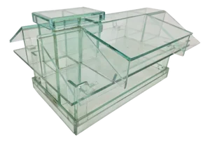 Vintage Modernist Architectural Model of Glass House, 1970s
