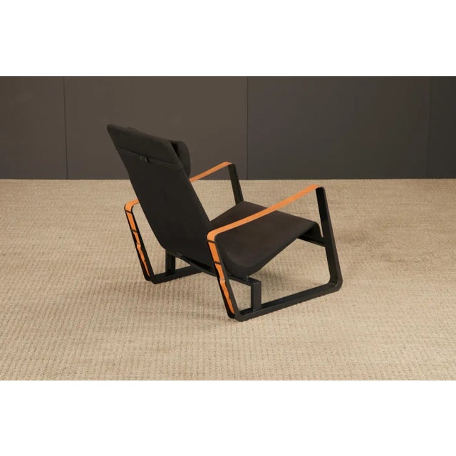 'Cité' Leather and Steel Lounge Chair by Jean Prouvé for Vitra, Signed For Sale - Image 16 of 16