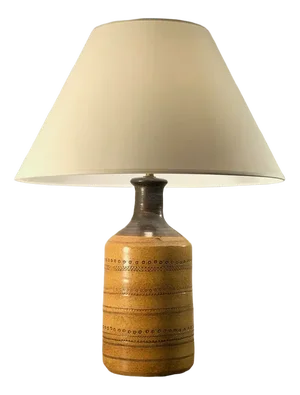 Brutalist French Ceramic Table Lamp, 1970s