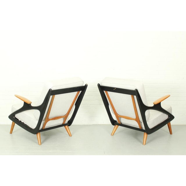 Black Living Room Set by Spruij Holland, 1954, Set of 3 For Sale - Image 8 of 18