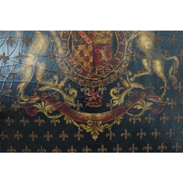 Vintage Castilian Imports Heraldic Fleur-De-Lis Wall Panel For Sale - Image 11 of 17