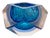 Murano Glass Faceted Diamond Sommerso Bowl from Flavio Poli, Italy, 1970s For Sale