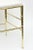 Chiavari Vintage Italian Chiavari Faux Bamboo Brass and Upholstered Side Chair Restored MCM For Sale - Image 4 of 10