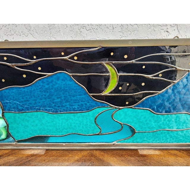 Stained Glass Hanging Ceiling Light Box Custom Made Chairish