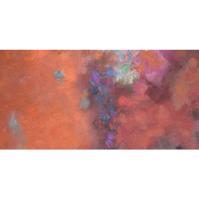 Orange "After Image" Contemporary Abstract Interior by Narcissus Robert Quagliata For Sale - Image 8 of 12