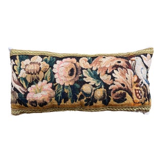 An 18th Century Pillow With Tapestry Depicting Birds For Sale