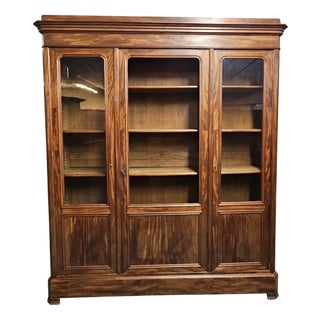 Early 19th Century Louis Philippe Mahogany Bookcase For Sale