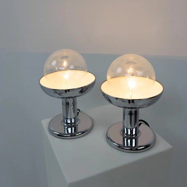 1970s Cosack Chromed Table Lamps, 1970s, Set of 2 For Sale - Image 5 of 10