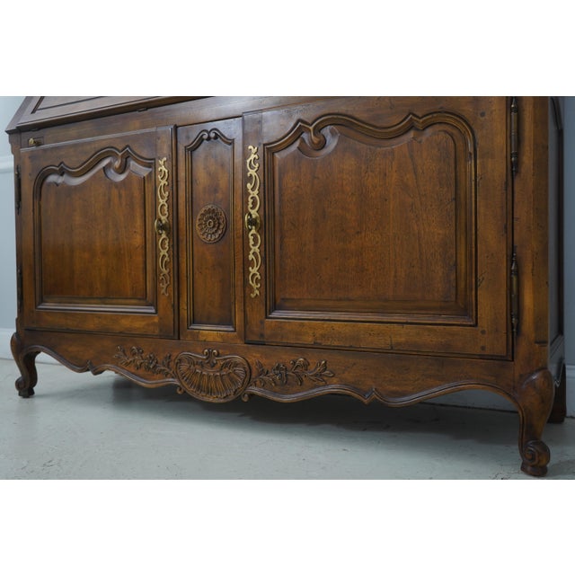 Henredon Country French Large Secretary Desk For Sale - Image 14 of 18