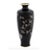 An antique Japanese copper vase with cloisonne enamel design. Late Meiji period. Elongated vase with pronounced neck....