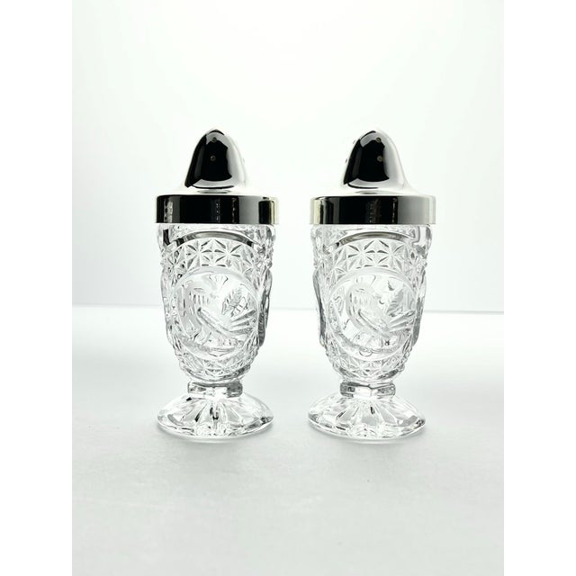 1990s Hofbauer “Byrdes” Crystal Dinnerware Serving Hostess & Decor Set - 5-Piece For Sale - Image 4 of 10