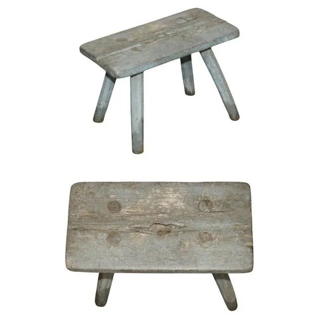 Small Antique Milking Dairy Stool, 1900 For Sale - Image 11 of 11