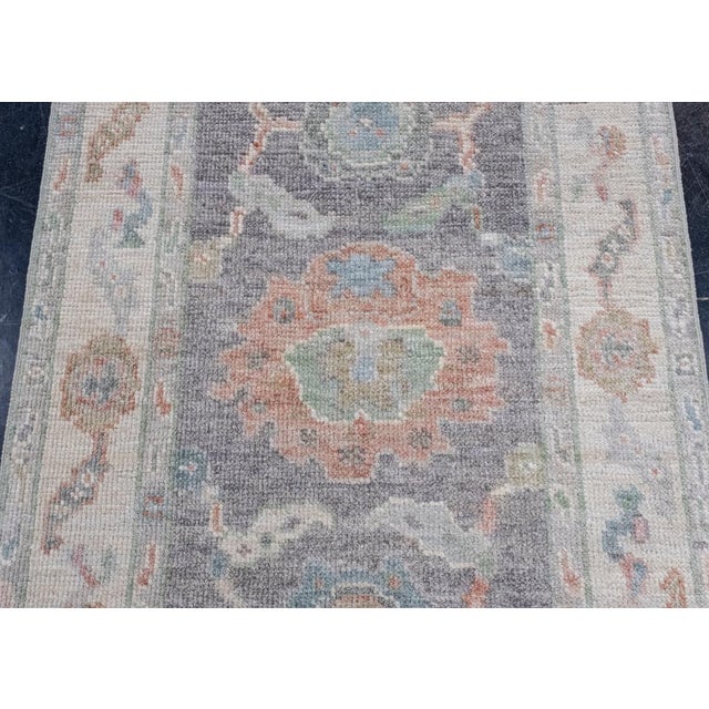 Turkish Oushak Rug 2'8" x 6'6" For Sale In Houston - Image 6 of 8